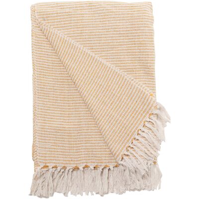 Au Maison Throw 130X180CM WHITE/YELLOW 130X180CM Au Maison Throw 130X180CM WHITE/YELLOW 130X180CM