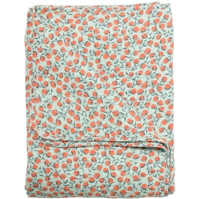 Au Maison Ethnic Quilt 140X180CM ORANGE/VERTE 140X180CM Au Maison Ethnic Quilt 140X180CM ORANGE/VERTE 140X180CM