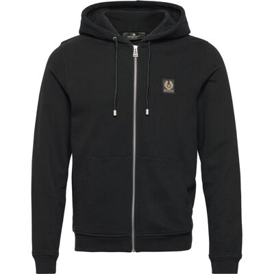 Belstaff Full Zip Hoodie Black XXL BLACK XXL Belstaff Full Zip Hoodie Black XXL BLACK XXL