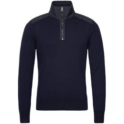 Belstaff Kilmington Quarter Zip Jumper Dark Ink S DARK INK S Belstaff Kilmington Quarter Zip Jumper Dark Ink S DARK INK S