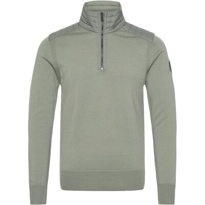 Belstaff Kilmington Quarter Zip Jumper Lichen XXL LICHEN XXL Belstaff Kilmington Quarter Zip Jumper Lichen XXL LICHEN XXL