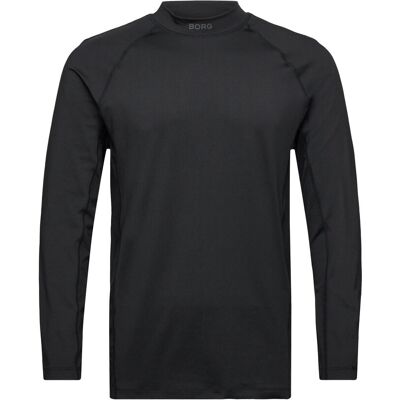 Björn Borg Borg Mock Neck Ls T-Shirt XL BLACK BEAUTY XL Björn Borg Borg Mock Neck Ls T-Shirt XL BLACK BEAUTY XL