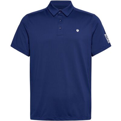 Björn Borg Ace Mesh Panel Polo Shirt L BLUE DEPTHS L Björn Borg Ace Mesh Panel Polo Shirt L BLUE DEPTHS L