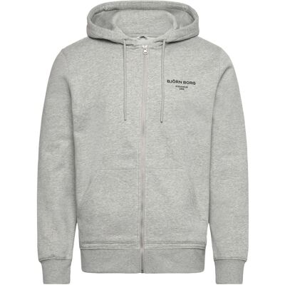 Björn Borg Borg Essential 1 Zip Hoodie XL LIGHT GREY MELANGE XL Björn Borg Borg Essential 1 Zip Hoodie XL LIGHT GREY MELANGE XL