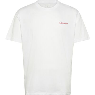 Björn Borg Borg Gym Pride Oversized T-Shirt M BRILLIANT WHITE M Björn Borg Borg Gym Pride Oversized T-Shirt M BRILLIANT WHITE M