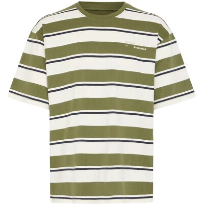 Blend Bhkyran Stripe S/S Tee L SNOW WHITE L Blend Bhkyran Stripe S/S Tee L SNOW WHITE L