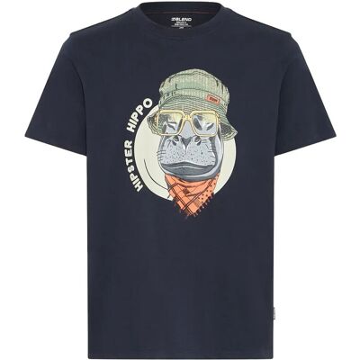 Blend Bhkurt Funny Graphic S/S Tee L SALUTE HIPPO L Blend Bhkurt Funny Graphic S/S Tee L SALUTE HIPPO L