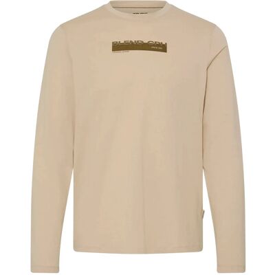 Blend Bhkemuel Graphic L/S Tee XXL OYSTER GRAY XXL Blend Bhkemuel Graphic L/S Tee XXL OYSTER GRAY XXL