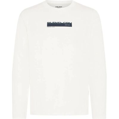 Blend Bhkemuel Graphic L/S Tee XL SNOW WHITE XL Blend Bhkemuel Graphic L/S Tee XL SNOW WHITE XL