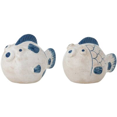 Bloomingville Fugu Salt & Pepper Shaker Set 35 ML BLUE 35 ML Bloomingville Fugu Salt & Pepper Shaker Set 35 ML BLUE 35 ML