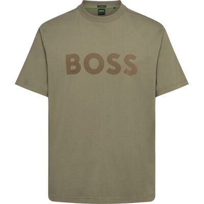 Boss Ts_Iconic Logo L DARK BEIGE L Boss Ts_Iconic Logo L DARK BEIGE L