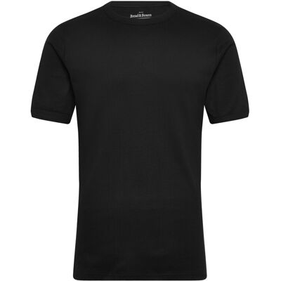 Bread & Boxers Crew-Neck Ribbed S BLACK S Bread & Boxers Crew-Neck Ribbed S BLACK S