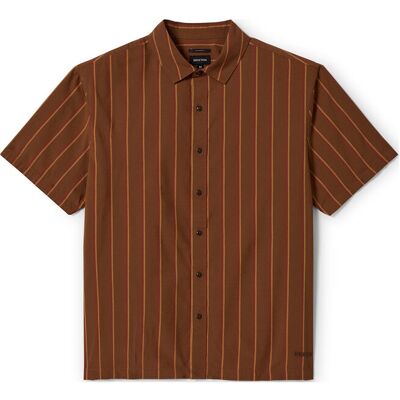 Brixton Cru Stripe S/S Wvn M WASHED COPPER/BURNT RED/SUNSET M Brixton Cru Stripe S/S Wvn M WASHED COPPER/BURNT RED/SUNSET M