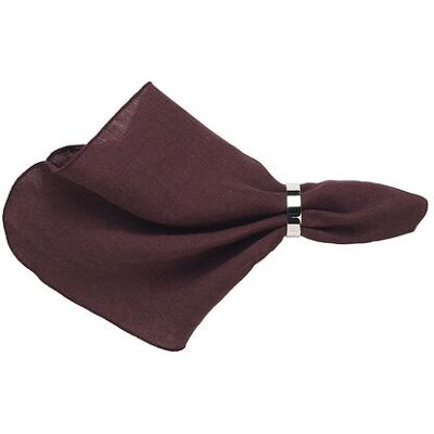 Broste Copenhagen Serviet 'Gracie' 45X45CM AUBERGINE 45X45CM Broste Copenhagen Serviet 'Gracie' 45X45CM AUBERGINE 45X45CM