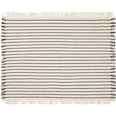Broste Copenhagen Elouise Dækkeserviet 32X41.5CM OFF WHITE/BLACK 32X41.5CM Broste Copenhagen Elouise Dækkeserviet 32X41.5CM OFF WHITE/BLACK 32X41.5CM
