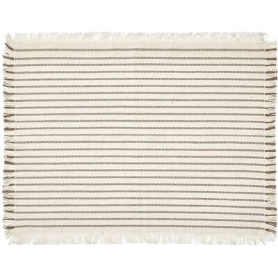 Broste Copenhagen Elouise Dækkeserviet 32X41.5CM OFF WHITE/FUNGI GREY 32X41.5CM Broste Copenhagen Elouise Dækkeserviet 32X41.5CM OFF WHITE/FUNGI GREY 32X41.5CM