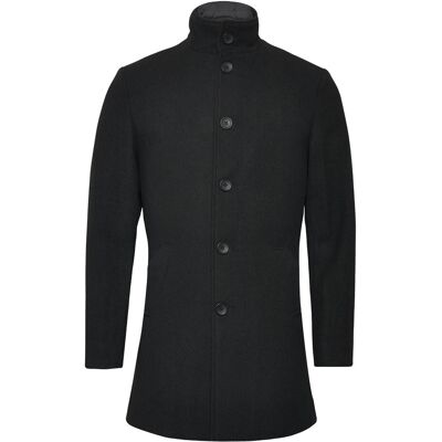 Bruun & Stengade Bs Ontario Slim Fit Coat S BLACK S Bruun & Stengade Bs Ontario Slim Fit Coat S BLACK S