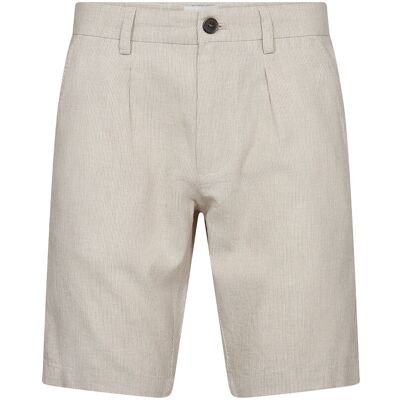 Bruun & Stengade Bs Apollon Regular Fit Shorts 29 BEIGE/WHITE 29 Bruun & Stengade Bs Apollon Regular Fit Shorts 29 BEIGE/WHITE 29