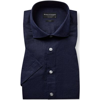 Bruun & Stengade Bs Hauger Casual Modern Fit Shirt S NAVY S Bruun & Stengade Bs Hauger Casual Modern Fit Shirt S NAVY S