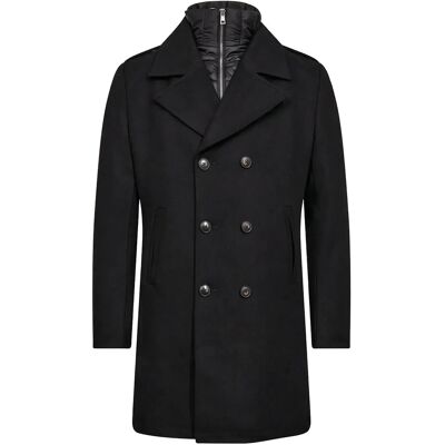 Bruun & Stengade Bs Nelson Slim Fit Coat S BLACK S Bruun & Stengade Bs Nelson Slim Fit Coat S BLACK S