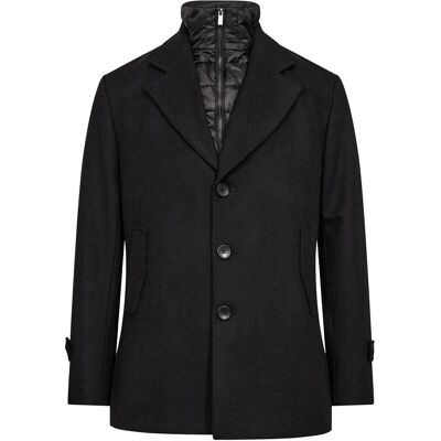 Bruun & Stengade Bs Northland Regular Fit Coat XL BLACK XL Bruun & Stengade Bs Northland Regular Fit Coat XL BLACK XL