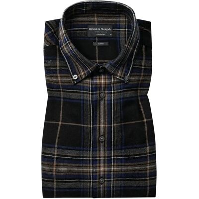 Bruun & Stengade Bs Shanin Casual Modern Fit Shirt M BLUE M Bruun & Stengade Bs Shanin Casual Modern Fit Shirt M BLUE M