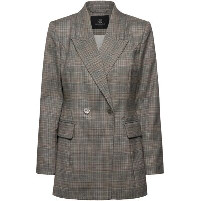 Bruuns Bazaar Ipomoeabbtuxana Blazer 36 BROWN CHECK 36 Bruuns Bazaar Ipomoeabbtuxana Blazer 36 BROWN CHECK 36