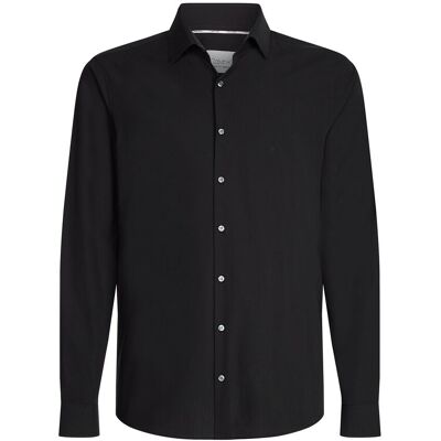 Calvin Poplin Stretch Slim Shirt 40 BLACK 40 Calvin Poplin Stretch Slim Shirt 40 BLACK 40