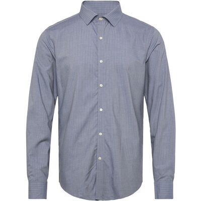 Calvin Slim Sft Seasnl Comf Chk 40 STEEL BLUE 40 Calvin Slim Sft Seasnl Comf Chk 40 STEEL BLUE 40