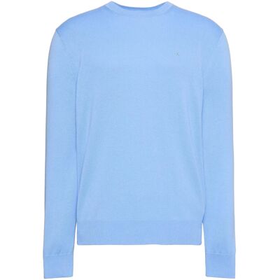 Calvin Ls Supima Cotton Crew 14Gg M BLUE DESCENT M Calvin Ls Supima Cotton Crew 14Gg M BLUE DESCENT M