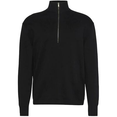 Calvin Ls Supima Qz Sweater 12Gg L BLACK L Calvin Ls Supima Qz Sweater 12Gg L BLACK L