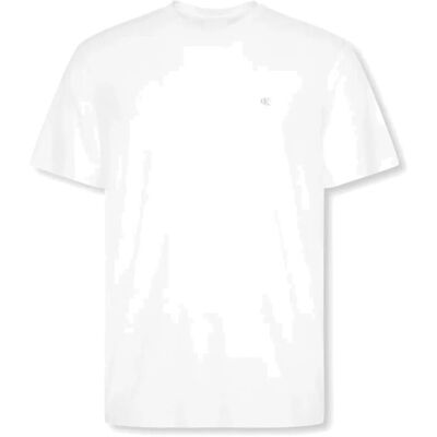 Calvin Ss Supima Chest Emb Crewneck Tee XXL BRIGHT WHITE XXL Calvin Ss Supima Chest Emb Crewneck Tee XXL BRIGHT WHITE XXL