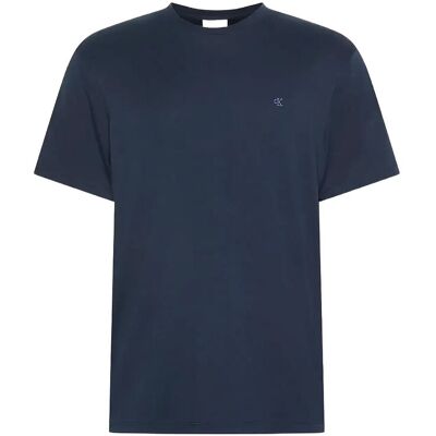 Calvin Ss Supima Chest Emb Crewneck Tee M DARK SAPPHIRE M Calvin Ss Supima Chest Emb Crewneck Tee M DARK SAPPHIRE M
