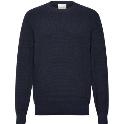 Calvin Ls Texture Cttn Crewnk Sweater 1 XL DARK SAPPHIRE XL Calvin Ls Texture Cttn Crewnk Sweater 1 XL DARK SAPPHIRE XL