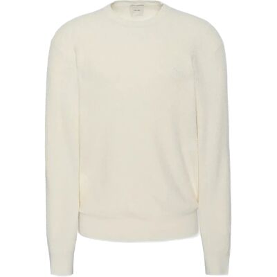 Calvin Ls Texture Cttn Crewnk Sweater 1 XL TOFU XL Calvin Ls Texture Cttn Crewnk Sweater 1 XL TOFU XL