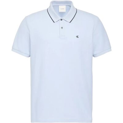Calvin Ss Refined Pique Tipped Classic M BREEZY BLUE M Calvin Ss Refined Pique Tipped Classic M BREEZY BLUE M