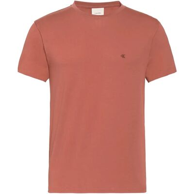 Calvin Ss Slim Stretch Monogram Tee L FADED FLOWER L Calvin Ss Slim Stretch Monogram Tee L FADED FLOWER L