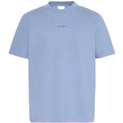 Calvin Ss Stretch Cotton Pique Nano Tee M DUSTY SAILOR BLUE M Calvin Ss Stretch Cotton Pique Nano Tee M DUSTY SAILOR BLUE M