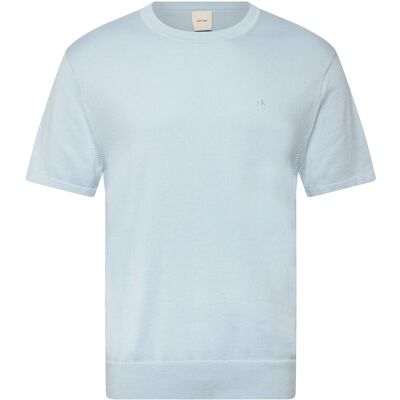 Calvin Ss Supima Cotton Crew 14Gg L WINTER SKY L Calvin Ss Supima Cotton Crew 14Gg L WINTER SKY L