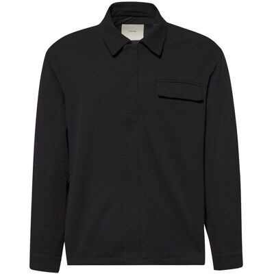 Calvin Ls Seersucker Shirt Jacket XXL BLACK XXL Calvin Ls Seersucker Shirt Jacket XXL BLACK XXL