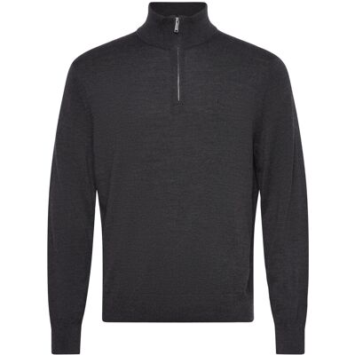 Calvin Ls 100% Merino Qz 14Gg XXL GUNMETAL HTR XXL Calvin Ls 100% Merino Qz 14Gg XXL GUNMETAL HTR XXL
