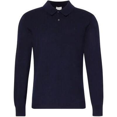 Calvin Ls 100% Merino Polo 14Gg M DARK SAPPHIRE M Calvin Ls 100% Merino Polo 14Gg M DARK SAPPHIRE M