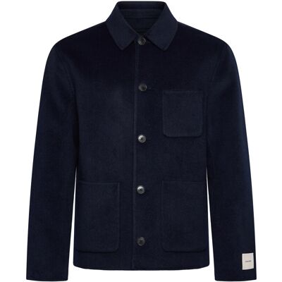 Calvin Ls Double Face Wool Blend Chore M DARK SAPPHIRE M Calvin Ls Double Face Wool Blend Chore M DARK SAPPHIRE M