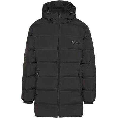 Calvin Ls Bonded Chnnld Long Hooded Puf M BLACK M Calvin Ls Bonded Chnnld Long Hooded Puf M BLACK M