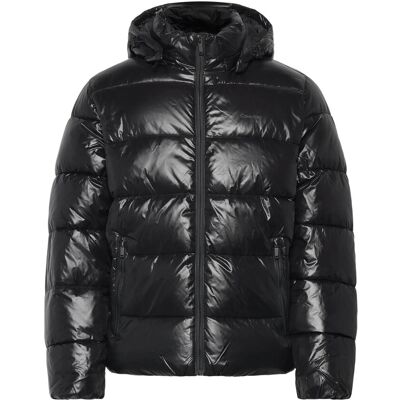 Calvin Ls Glossy Channeled Puffer Jkt M BLACK M Calvin Ls Glossy Channeled Puffer Jkt M BLACK M