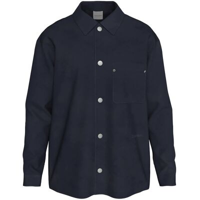 Calvin Ls Viscose Blend Workwear Chore S DARK SAPPHIRE S Calvin Ls Viscose Blend Workwear Chore S DARK SAPPHIRE S