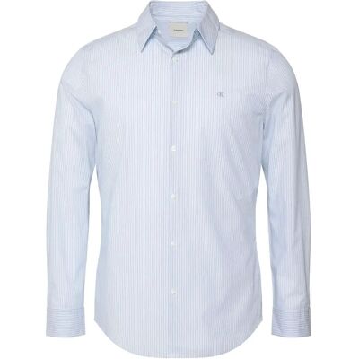 Calvin Ls Thin Multi Stripe Stretch Sli L FROZEN FJORD L Calvin Ls Thin Multi Stripe Stretch Sli L FROZEN FJORD L