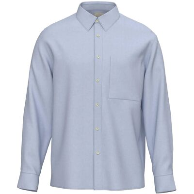 Calvin Ls Solid Linen Classic Shirt M HEAVENLY IRIS M Calvin Ls Solid Linen Classic Shirt M HEAVENLY IRIS M