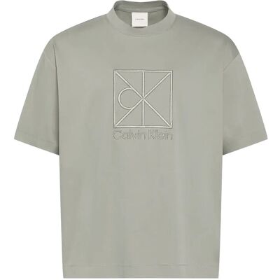 Calvin Ss Rlxd Premium Interlock Emblem S SHADOW S Calvin Ss Rlxd Premium Interlock Emblem S SHADOW S