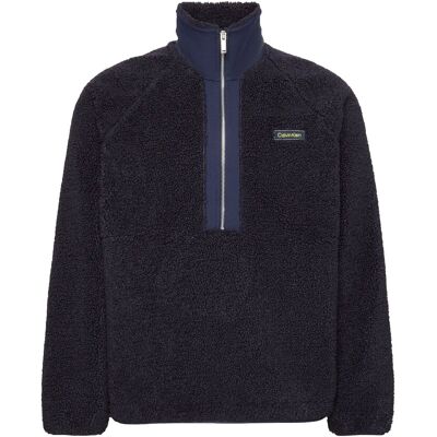 Calvin Ls Sherpa Roll Neck Qtr Zip Po M EVENING SUNSET M Calvin Ls Sherpa Roll Neck Qtr Zip Po M EVENING SUNSET M